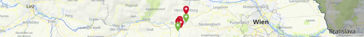 Map view for Pharmacies emergency services nearby Pottenbrunn (Sankt Pölten (Stadt), Niederösterreich)